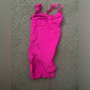 SKIMS flamingo shapewear bodysuit